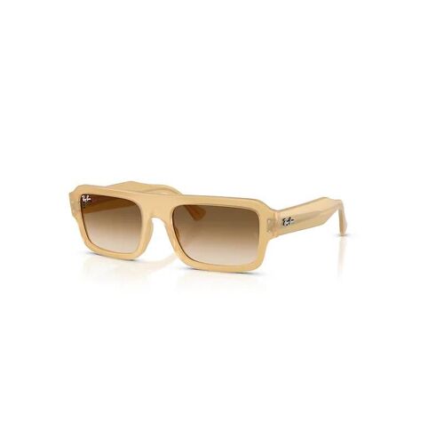 Ray-Ban Lukas Bio-Based Lunettes De Soleil Monture Beige Transparent Verres Brun 53-20