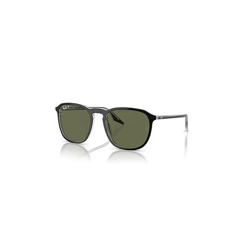 Ray-Ban Rb2203 Lunettes De Soleil Monture Noir Sur Transparent Verres Vert Polarisé 52-20