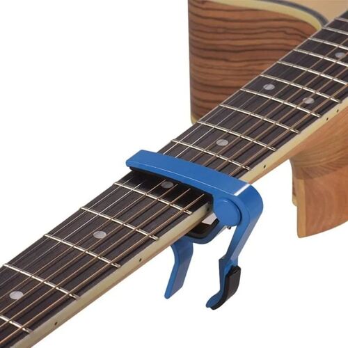 Capo À Pince Capodastre Guitare Acoustique Folk Electrique Classique Bleu