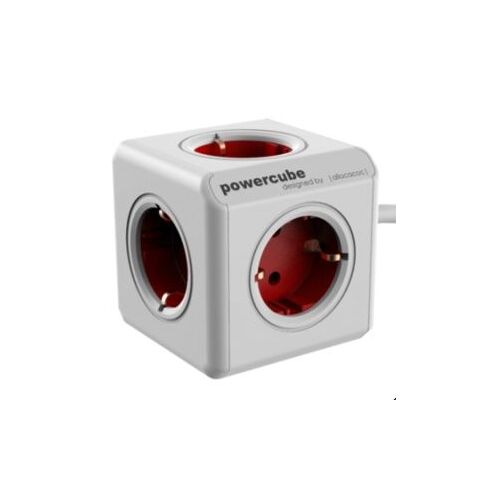 allocacoc PowerCube Extended incl. 1,5 m câble rouge Type F