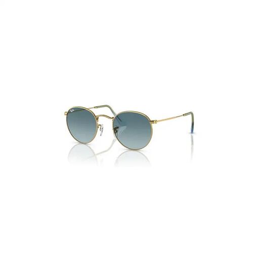 Ray-Ban Round Metal Lunettes De Soleil Monture Or Verres Bleu 50-21