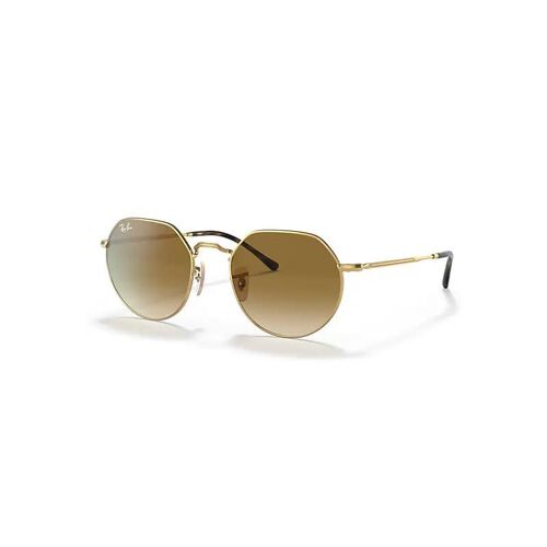 Ray-Ban Jack Lunettes De Soleil Monture Doré Arista Verres Brun 55-20