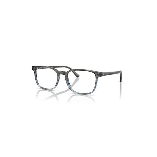 Ray-Ban Rb5418 Optics Monture Rayé Gris Et Bleu Verres Incolore Polarisé 56-19