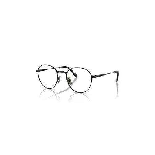 Ray-Ban David Titanium Optics Monture Noir Verres Incolore Polarisé 51-20