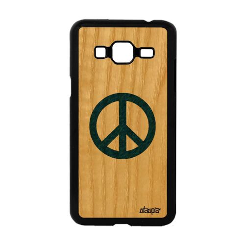 Coque En Bois Samsung J3 Silicone Peace And Love Dessin Rasta Hippie & De Samsung Galaxy J3