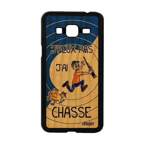 Coque J'peux Pas J'ai Chasse Pour J3 Bois Silicone Bd Smartphone Samsung Galaxy J3