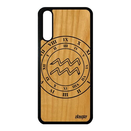 Coque Silicone Signe Astrologique Verseau Huawei P20 En Bois Horoscope Motif De