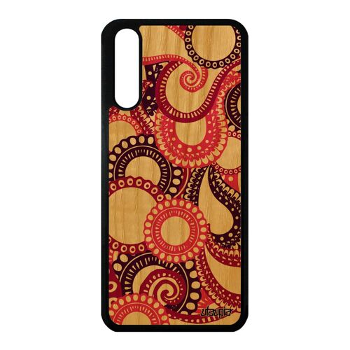 Coque Motif Cachemire Pour Huawei P20 Bois Silicone Design Telephone Etui Souple