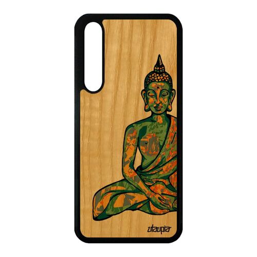 Coque En Bois Pour P20 Pro Silicone Bouddha Case Telephone Housse Tibet A Huawei P20 Pro