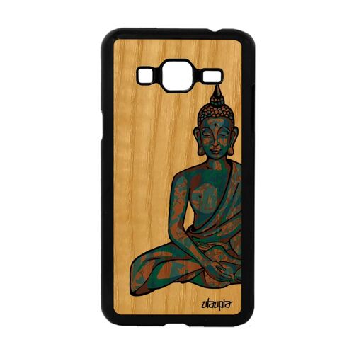Coque Silicone Samsung J3 Bois Bouddha Homme Antichoc Yoga Made In France Samsung Galaxy J3
