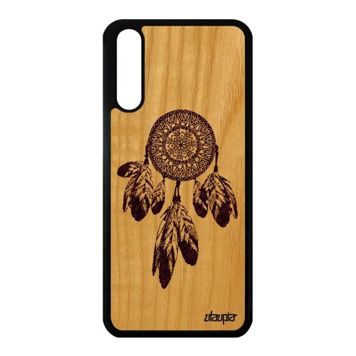 Coque Bois Silicone P20 Attrape Reve Dessin Dessin Mandala Pastel Tribal Huawei P20