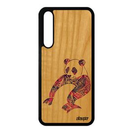 Coque Bois Pour P20 Pro Silicone Panda Ethnique Violet Asie Dessin Fille Huawei P20 Pro