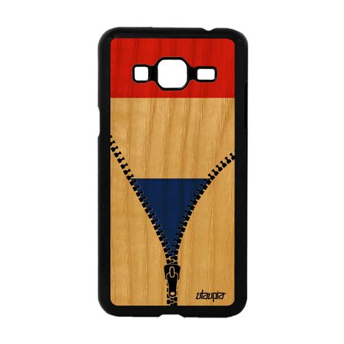Coque Galaxy J3 Bois Silicone Drapeau France Français Jo Football Mobile Samsung Galaxy J3