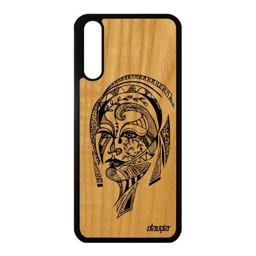 Coque Bois Huawei P20 Silicone Femme Fee Noir Animaux Noir Et Blanc Art Noir