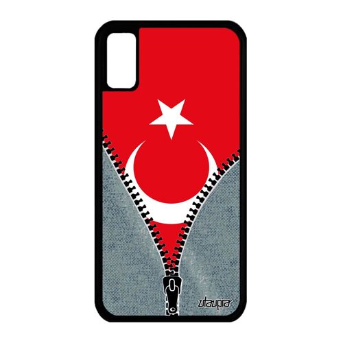 Coque Pour Iphone Xs Silicone Drapeau Turquie Turc Motif Foot Telephone En Iphone Xs