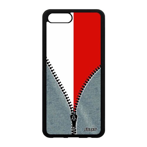 Coque Silicone Honor View 10 V10 Drapeau Pologne Polonais Jeans Cover Etui Jo En