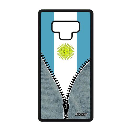Coque Silicone Galaxy Note 9 Drapeau Argentine Argentin Foot Rugby Jo De Samsung Galaxy Note 9