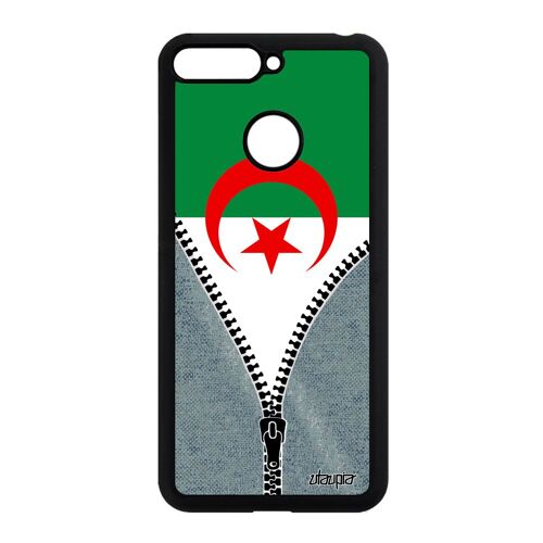 Coque Honor 7a Silicone Drapeau Algerie Algerien Football 4g Telephone Jeans Jo