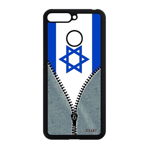 Coque Honor 7a Silicone Drapeau Israel Israelien Etui Personnalisé Basket Jeans