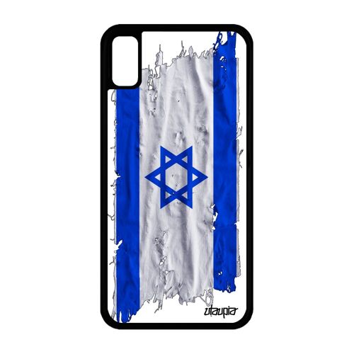 Coque Silicone Iphone Xr Drapeau Israel Israelien Antichoc Smartphone Foot