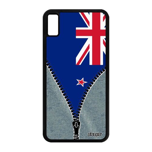 Coque Pour Iphone Xs Max Silicone Drapeau Nouvelle Zelande Neo Zelandais A