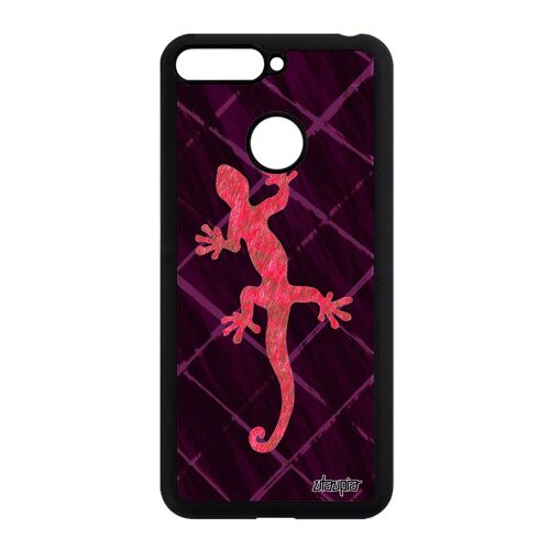 Coque Salamandre Antichoc Honor 7a Silicone Image Femme Noir Animal 4g Triton De