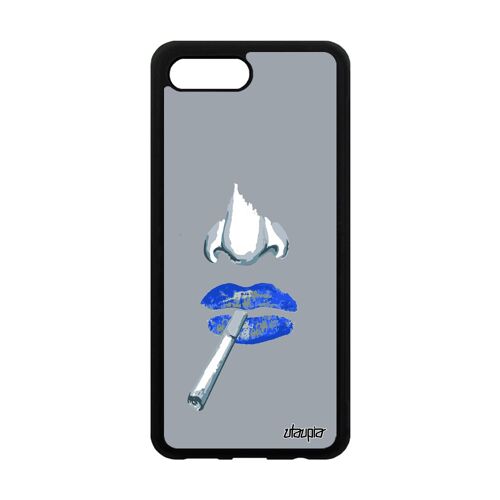 Coque silicone pour Honor 10 fumeuse aluminium etui personnalisé noir swag femme