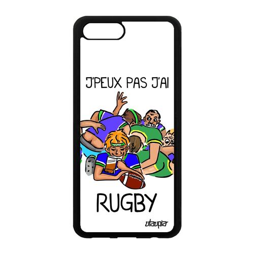 Coque Honor View 10 V10 Silicone J'peux Pas J'ai Rugby Smartphone Texte Case En