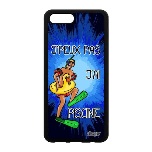 Coque Silicone Honor View 10 V10 J'peux Pas J'ai Piscine Drole Original Texte En