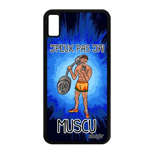 Coque Pour Iphone Xs Max Silicone Humour J'peux Pas J'ai Muscu Comique En Iphone Xs Max
