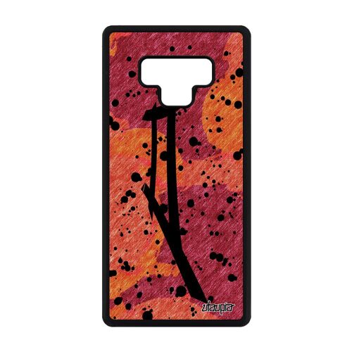 Coque silicone Samsung Galaxy Note 9 Signe du zodiaque gemeaux metal Rouge etui