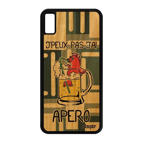 Coque Humour J'peux Pas J'ai Apero Pour Iphone Xs Max Bois Silicone Drole