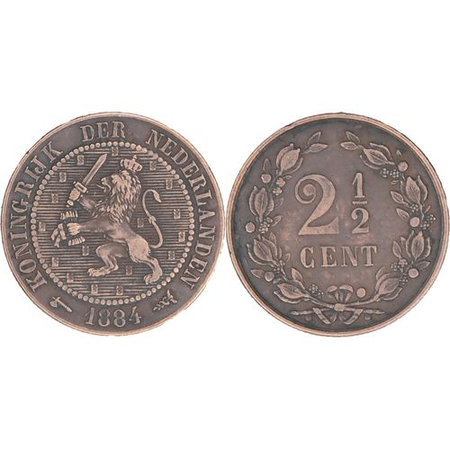 Pays-Bas - 1884 - 2 1/2 Cent - Guillaume Iii - 17-021