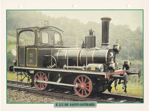 Fiche Trains De Légende E 2/2 Du Saint-Gothard