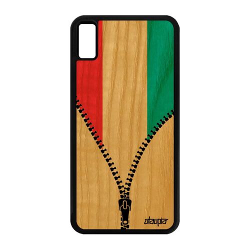 Coque Pour Iphone Xs Max En Bois Silicone Drapeau Luxembourg Luxembourgois Iphone Xs Max