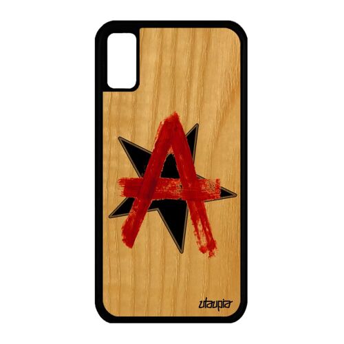 Coque Anarchie Pour Iphone Xs Bois Silicone Tpu Ni Dieu Ni Maitre Urbain A