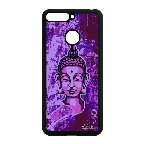 Coque Pour Honor 7a Silicone Bouddha Tibet Dessin Unique Portrait Yoga Telephone