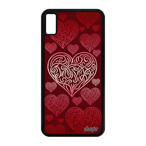 Coque CUr Iphone Xs Max Silicone Telephone Cupidon Rouge Etui Love Amour Iphone Xs Max