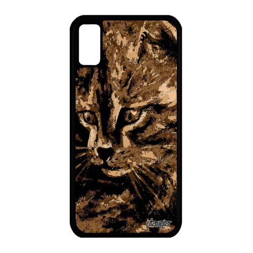 Coque Iphone Xs Silicone Chat Petit Case Art Dessin Cadeau Fete Des Meres