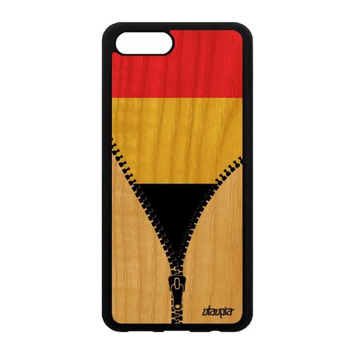 Coque Drapeau Belgique Belge Pour Honor View 10 V10 Bois Silicone Made In France