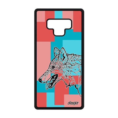 Coque Note 9 silicone loup case etui Rose dessin animaux foret de Samsung Galaxy Note 9