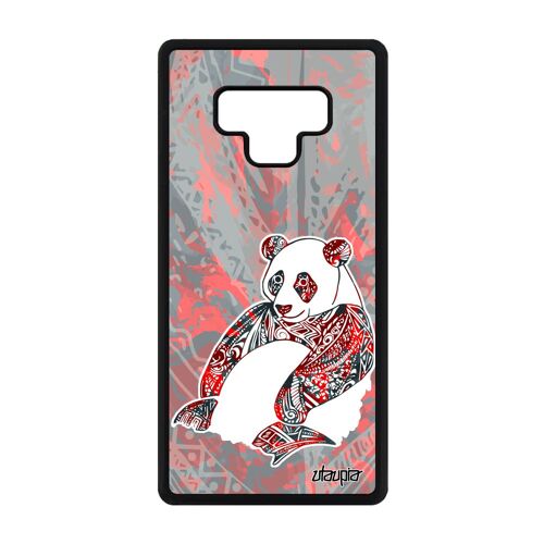 Coque Silicone Samsung Note 9 Panda Paix Animal Dessin Ours Noir Azteque Samsung Galaxy Note 9