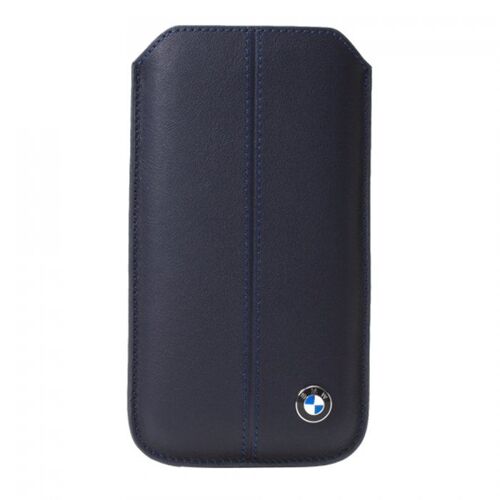 ETUI POUCH BMW UNIVERSEL BLEU TAILLE S EN CUIR GRAINÉ (PU)