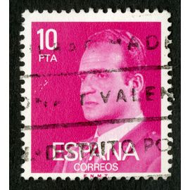 Timbre Oblitéré Espana , Correos, 10 Pta
