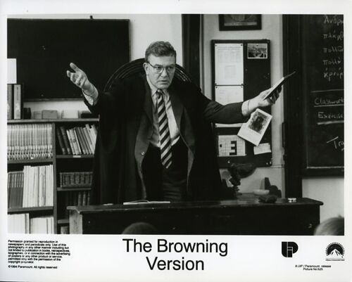 Albert Finney, Les Leçons De La Vie (The Browning Version): Photo Américaine D'exploitation Cinématographique - Format 20x25 Cm - De Mike Figgis Avec Greta Scacchi, Matthew Modine, Julian Sands - 1994