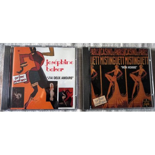 Lot De 2. C.D. Mistinguett + Joséphine Baker