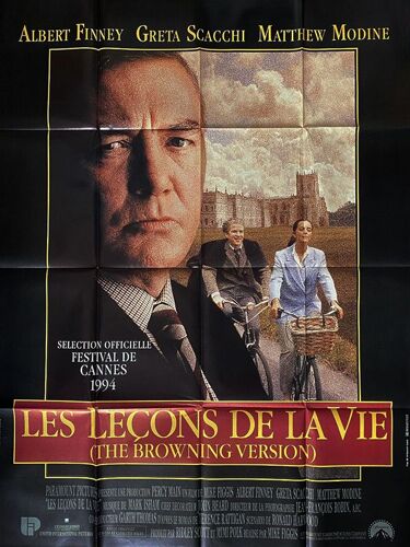 Les Leçons De La Vie (The Browning Version) - Véritable Affiche De Cinéma Pliée - Format 120x160 Cm - De Mike Figgis Avec Albert Finney, Greta Scacchi, Matthew Modine, Michael Gambon - 1994