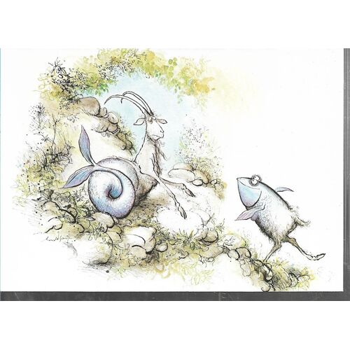Le Zodiaque De Ronald Searle "Le Capricorne"
