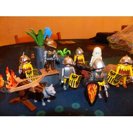 PLAYMOBIL Chevaliers Du Lion - Armée De 15 Chevaliers Avec Armement Complet - Jeu De Figurines Médiévales