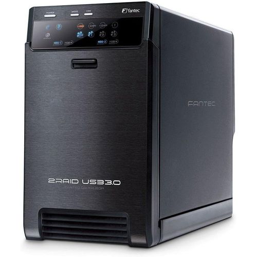 Qb-X2Us3R Boîtier Externe 2 Baies Disques Durs Externes (Montage De 2 Disques Durs Sata I/Ii/Iii De 3,5""), Capacité Illimité, Port Usb 30, Fonction Raid (0 / 1 / Jbod / Big), Uasp[ZHUJ4375]